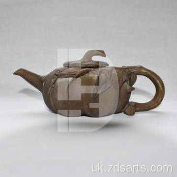 Кам&#39;яний різьблений чайник невеликий гарбузовий горщик